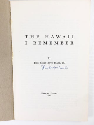 The Hawaii I Remember