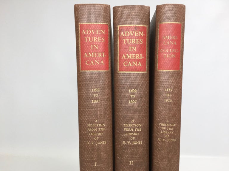 Item #36 Adventures in America 1492 - 1897. Jones Herschel V.