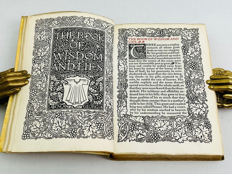 Item #486 THE BOOK OF WISDOM AND LIES; ; A book of Traditional Stories from Georgia in Asia. Sulkhan-Saba Orbeliani, Oliver Wardrop.