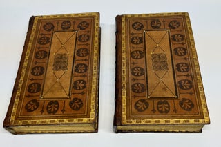 Cowpers Poems 2 Volumes; [Edwards of Halifax] Fore-Edge Painting