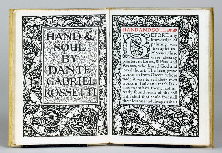 Item #517 Hand and Soul. Dante Gabriel Rossetti.