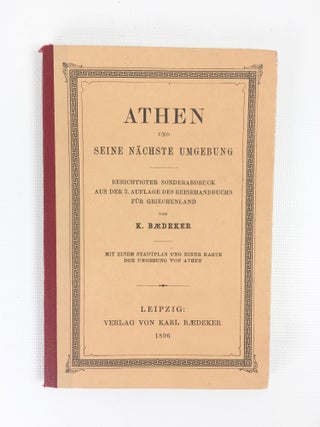 Item #53 Athen Und Seine Nächste Umbebung. Berichtigter Sonderabdruck aus der 3. Auflage des...