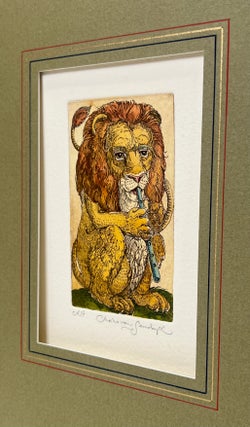LION WITH PENNY-WHISTLE